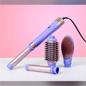 Lavender and Gold Hair Styling Tool Set